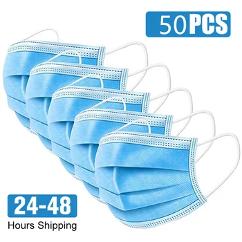 50/100pcs Disposable Protection Mask Face Mask 3-Layer Dust Infection Protection Protective Mask Respiratory Mask With Ear Loops
50/100pcs Disposable Protection Mask Face Mask 3-Layer Dust Infection Protection Protective Mask Respiratory Mask With Ear Loops