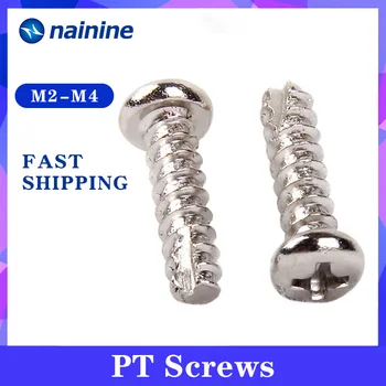 M2 M2.3 M2.6 M3 M3.5 M4 Nickel-plated Phillips Self-tapping Pan Thread Cutting Screw Electronic PT Screws SS14 
M2 M2.3 M2.6 M3 M3.5 M4 Nickel-plated Phillips Self-tapping Pan Thread Cutting Screw Electronic PT Screws SS14