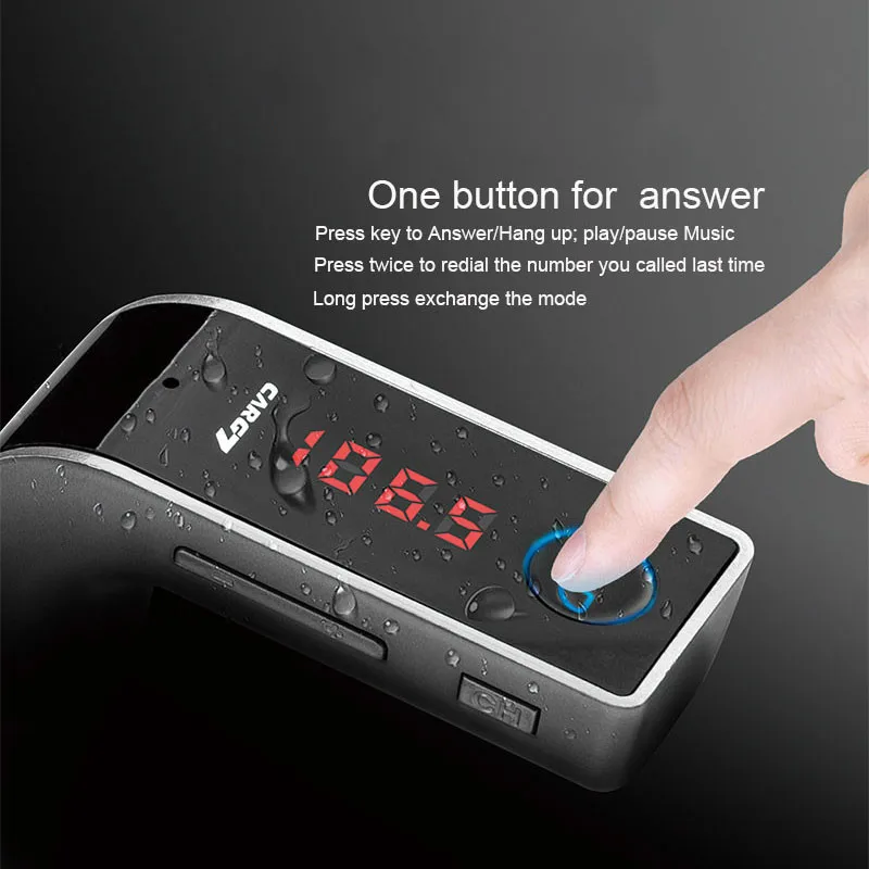 Car Mp3 Bluetooth Player FM FM Transmitter Supports The Use of U Disk To Play Line Audio Input Bluetooth Hands-free Car Charger
Car Mp3 Bluetooth Player FM FM Transmitter Supports The Use of U Disk To Play Line Audio Input Bluetooth Hands-free Car Charger