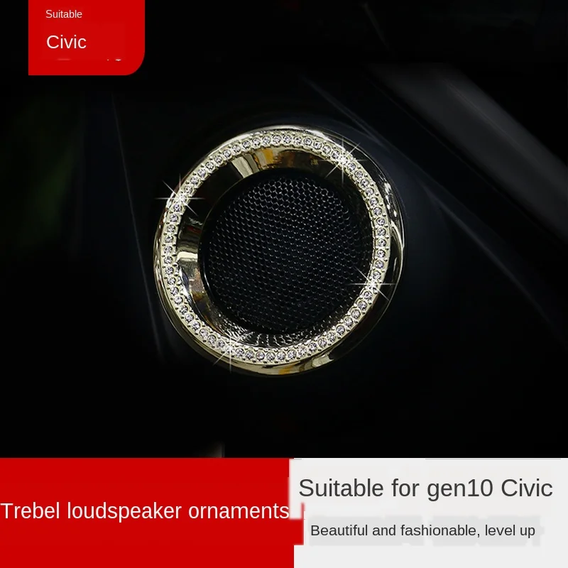 Applicable to Civic 10 Generation Modified Treble Horn Buoy Ring Decorative Paster Audio Decoration Cover Civic Car Interior Dec
Applicable to Civic 10 Generation Modified Treble Horn Buoy Ring Decorative Paster Audio Decoration Cover Civic Car Interior Dec