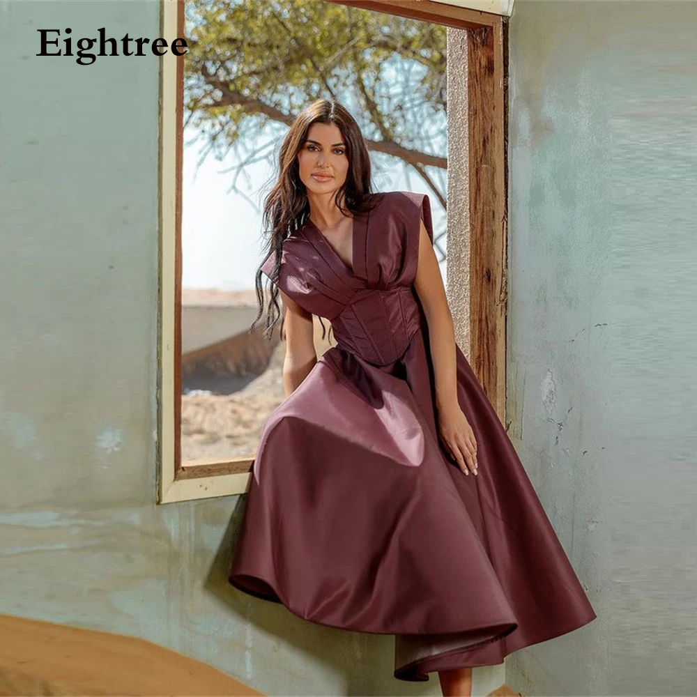 Eightree Modern Short A Line Mini Sleeveless Prom Dresses V Neck Tea Length Evening Dress Robe Formal Night Party Gowns
Eightree Modern Short A Line Mini Sleeveless Prom Dresses V Neck Tea Length Evening Dress Robe Formal Night Party Gowns