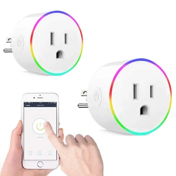 2 Pack WiFi Smart Plug 10A Smart Outlet Night Light/Timer Function Work with Alexa& Google Home APP Remote Control From Anywhere
2 Pack WiFi Smart Plug 10A Smart Outlet Night Light/Timer Function Work with Alexa& Google Home APP Remote Control From Anywhere