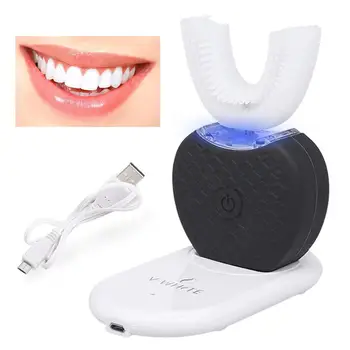 360 Degrees Intelligent Automatic Sonic Electric Toothbrush U Type Tooth Brush USB Charging Tooth Whitening Blue Light
360 Degrees Intelligent Automatic Sonic Electric Toothbrush U Type Tooth Brush USB Charging Tooth Whitening Blue Light