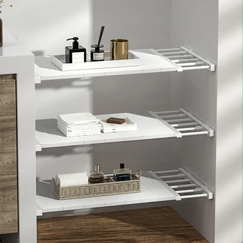 Household Wardrobe Storage Rack Divider Board Adjustable Retractable Layered Partition Shelf Organizer HVR88
Household Wardrobe Storage Rack Divider Board Adjustable Retractable Layered Partition Shelf Organizer HVR88