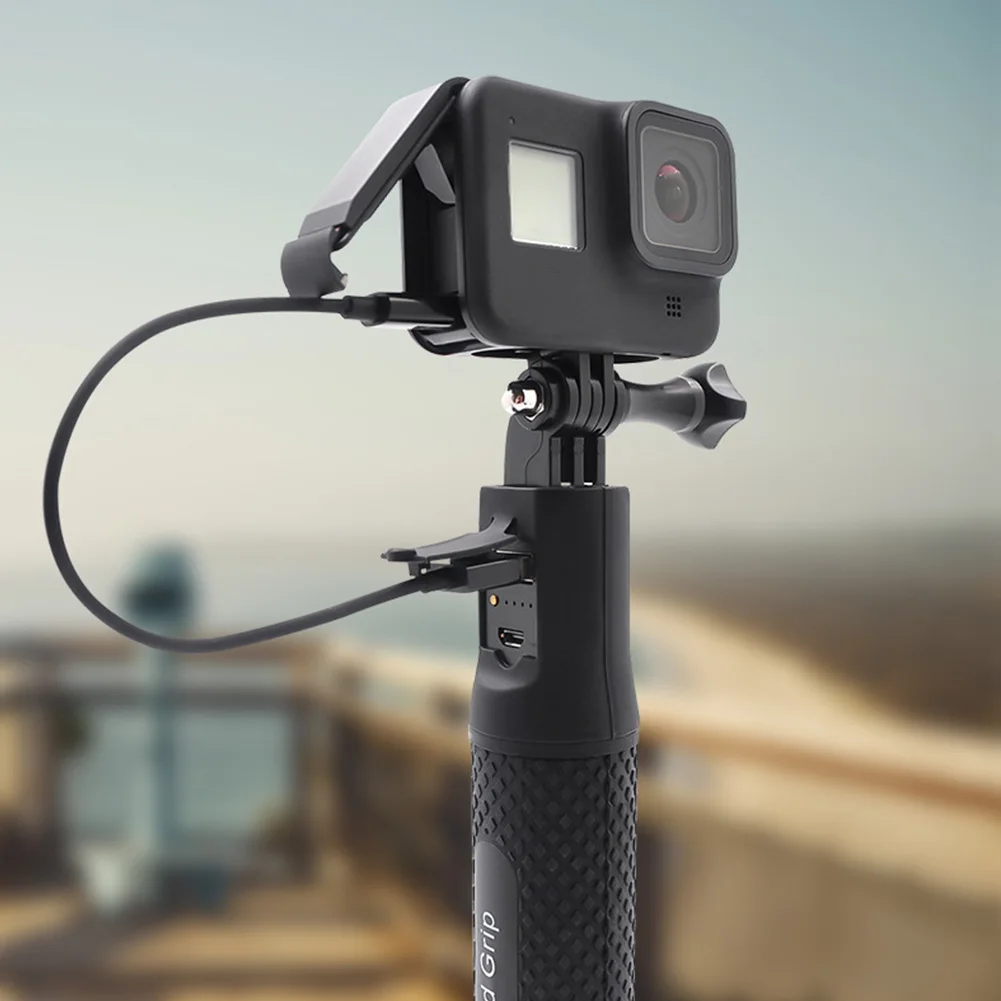 Portable Handheld Monopod 5200mAh Battery Travel Camera Accessory DC 5V Power Bank Black Phone Clip Selfie Stick For GoPro 8 7 6
Portable Handheld Monopod 5200mAh Battery Travel Camera Accessory DC 5V Power Bank Black Phone Clip Selfie Stick For GoPro 8 7 6