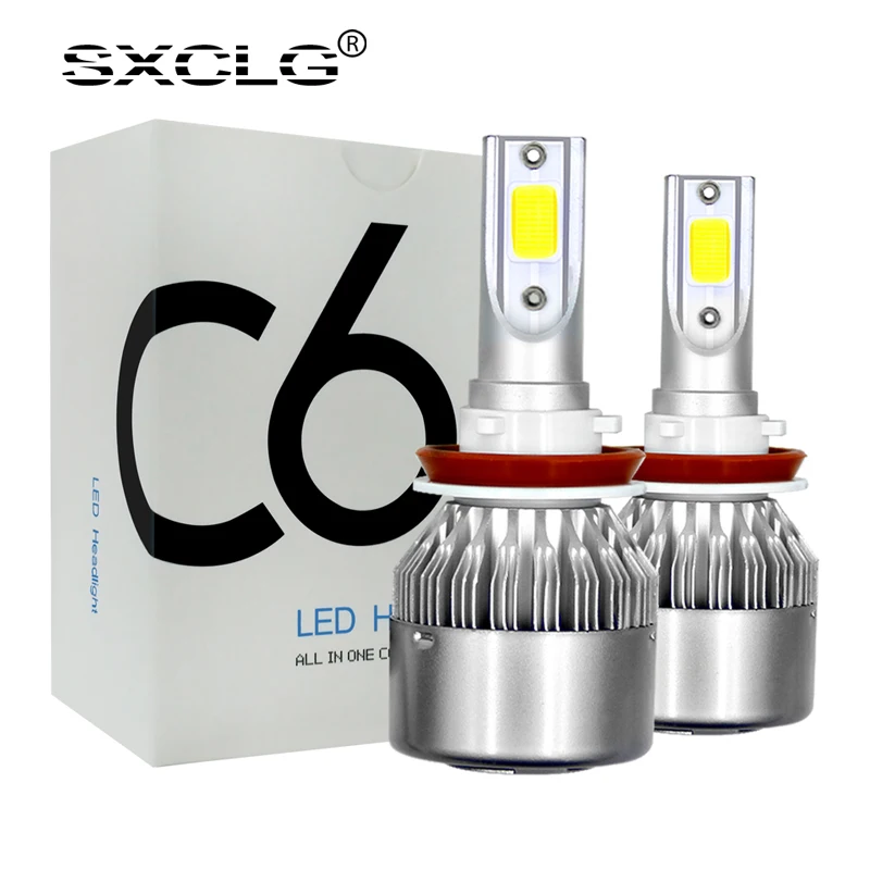 SXCLG C6 LED Headlight Bulbs COB LED Headlamp H7 H4 H11 H13 HB2 HB3 HB4 Auto Fog Lamp H1 H3 880 H27 Car 12V 24V Auto Turbo LED
SXCLG C6 LED Headlight Bulbs COB LED Headlamp H7 H4 H11 H13 HB2 HB3 HB4 Auto Fog Lamp H1 H3 880 H27 Car 12V 24V Auto Turbo LED