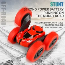 Roclub 4WD RC Car 2.4G Radio Remote Control Car 1:24 Double Side RC Stunt Cars 360° Reversal Vehicle Model Toys for Children Boy
Roclub 4WD RC Car 2.4G Radio Remote Control Car 1:24 Double Side RC Stunt Cars 360° Reversal Vehicle Model Toys for Children Boy