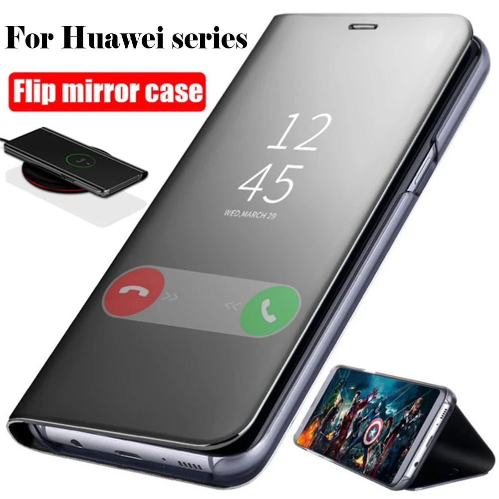 Зеркальный умный чехол-книжка для Samsung Galaxy A20E A10S A21 A70E A01 A70S A11 A51 A71 A40S A20S A10E A41 |