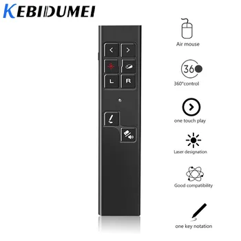 Kebidumei Wireless Presenter Air Mouse Remote Controller Pointer Multi-function Teaching PPT Flip Pen Speech for Powerpoint
Kebidumei Wireless Presenter Air Mouse Remote Controller Pointer Multi-function Teaching PPT Flip Pen Speech for Powerpoint