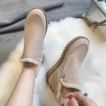 Winter newest cotton shoes casual fashion short tube low heel ladies boots solid color round head snow boots women's boots
Winter newest cotton shoes casual fashion short tube low heel ladies boots solid color round head snow boots women's boots