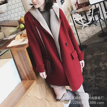Autumn and winter 2018 new fat mm coat medium long large women's heavy woolen coat y826
Autumn and winter 2018 new fat mm coat medium long large women's heavy woolen coat y826