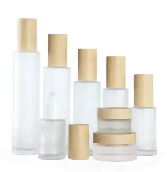 20ml 30ml 40ml 50ml 60ml 80ml 100ml Frost Glass Cream Jar with Wooden Lids Cap Frosted Glass Lotion Spray Bottle Cosmetic Contai
20ml 30ml 40ml 50ml 60ml 80ml 100ml Frost Glass Cream Jar with Wooden Lids Cap Frosted Glass Lotion Spray Bottle Cosmetic Contai