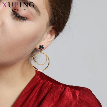 Xuping Dangle Earrings Circle Crystals European Style Fashion Jewelry Party Gifts for Women 20373
Xuping Dangle Earrings Circle Crystals European Style Fashion Jewelry Party Gifts for Women 20373