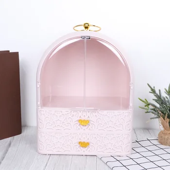 1Pc Dressing Table Storage Box Dustproof Storage Container Cosmetics Storage Box (Pink)
1Pc Dressing Table Storage Box Dustproof Storage Container Cosmetics Storage Box (Pink)