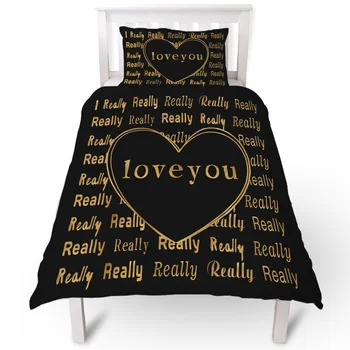 Valentine'S Day I Really Love Black Duvet Cover Pillow Case Quilt Cover Set Bedclothes Single Bedding Sets For Bed 
Valentine'S Day I Really Love Black Duvet Cover Pillow Case Quilt Cover Set Bedclothes Single Bedding Sets For Bed