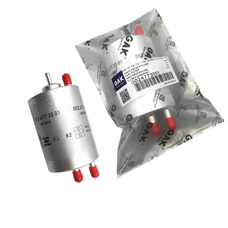 GAK brand high quality fuel filter for Benz C-CLASS CLC-CLASS CLK E-CLASS G-CLASS S-CLASS SL SLK OEM 0024773001
GAK brand high quality fuel filter for Benz C-CLASS CLC-CLASS CLK E-CLASS G-CLASS S-CLASS SL SLK OEM 0024773001