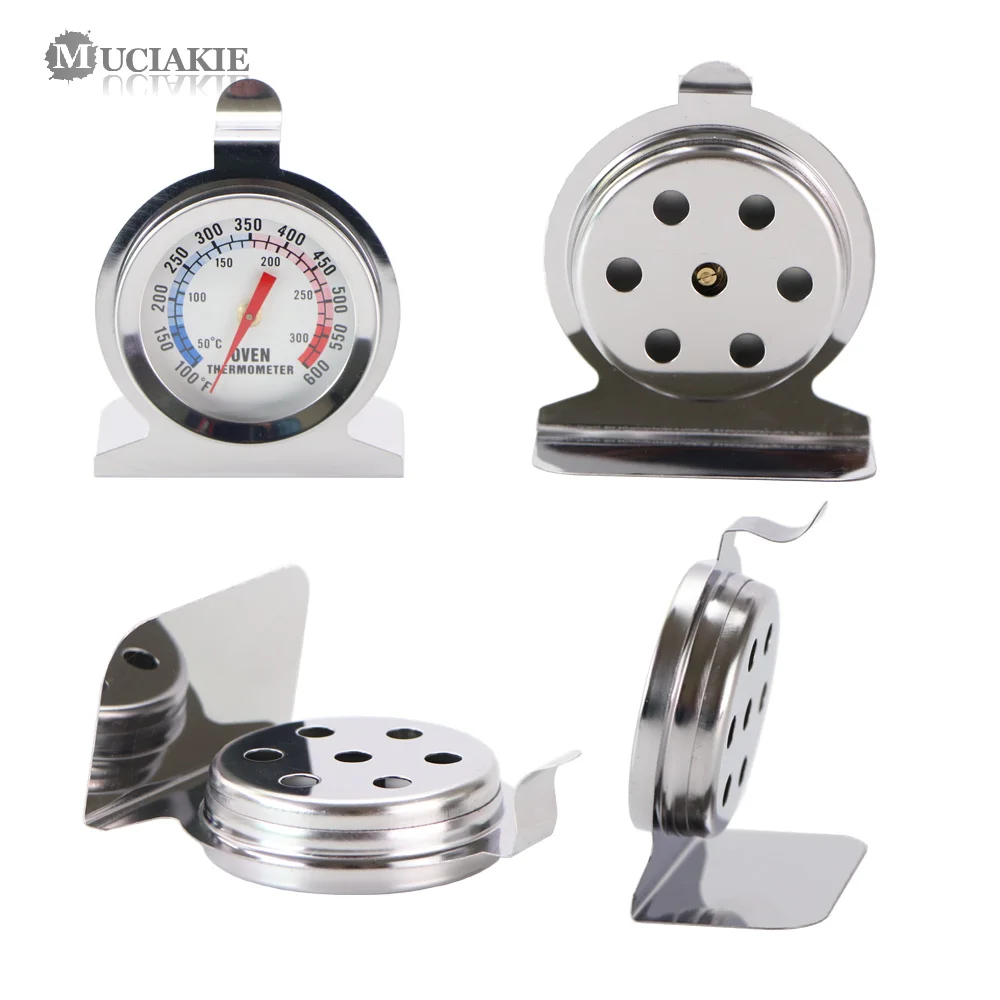 

1PC Food Meat Temperature Stand Up Dial Oven Thermometer Stainless Steel Gauge Gage Large Diameter Dial Kitchen Baking Supplies