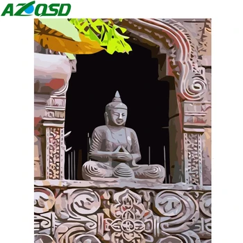 AZQSD Painting By Numbers Buddha DIY 40X50cm No Frame Handicraft Paint By Number Canvas Painting Kits Religion Wall Art 
AZQSD Painting By Numbers Buddha DIY 40X50cm No Frame Handicraft Paint By Number Canvas Painting Kits Religion Wall Art