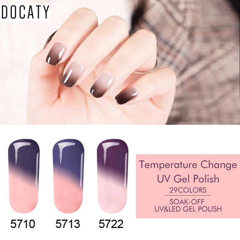 Docaty Bottle Thermal Nail Gel Polish Gradient Colors Gel Nail Polish Temperature Color Changing Enamel Soak Off UV Gel Varnish
Docaty Bottle Thermal Nail Gel Polish Gradient Colors Gel Nail Polish Temperature Color Changing Enamel Soak Off UV Gel Varnish