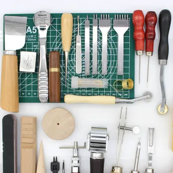 LeatherCraft 32 Pcs/lot Leather Tools for Hand Tool Set Edge Beveler Groover Leather Processing Tool Free Gifts Exercise Leather
LeatherCraft 32 Pcs/lot Leather Tools for Hand Tool Set Edge Beveler Groover Leather Processing Tool Free Gifts Exercise Leather
