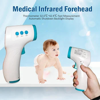 Forehead Thermometer Infrared Sensor Non-contact Fast Measurement Thermometer Gun Automatic Shutdown Backlight Display
Forehead Thermometer Infrared Sensor Non-contact Fast Measurement Thermometer Gun Automatic Shutdown Backlight Display
