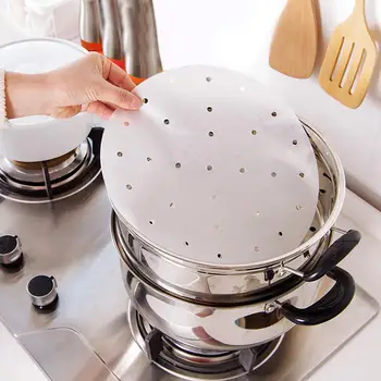 LanLan 400pcs Disposable Round Perforated Steamer Paper Kitchen Steamer Liners Baking Mats for AirFryer
LanLan 400pcs Disposable Round Perforated Steamer Paper Kitchen Steamer Liners Baking Mats for AirFryer