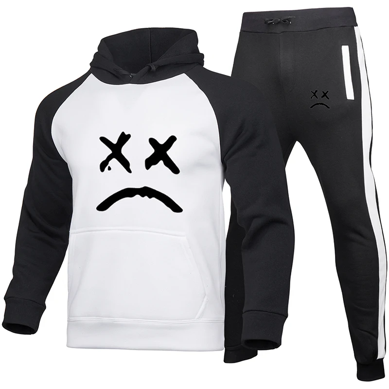 custom LOGO Brand Fashion Tracksuit Warm and Velvet Men Sport Patchwork Set Hoodie Sweatshirt Fitness Pants Workout Running Suit
custom LOGO Brand Fashion Tracksuit Warm and Velvet Men Sport Patchwork Set Hoodie Sweatshirt Fitness Pants Workout Running Suit