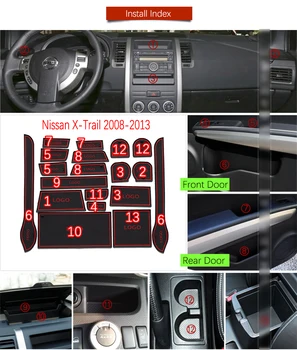 * Door Groove Mat For Nissan X-Trail T31 2008-2013 X Trail XTrail Accessories Anti-Slip Mat Gate Slot Coaster Car Interiors Gel
* Door Groove Mat For Nissan X-Trail T31 2008-2013 X Trail XTrail Accessories Anti-Slip Mat Gate Slot Coaster Car Interiors Gel