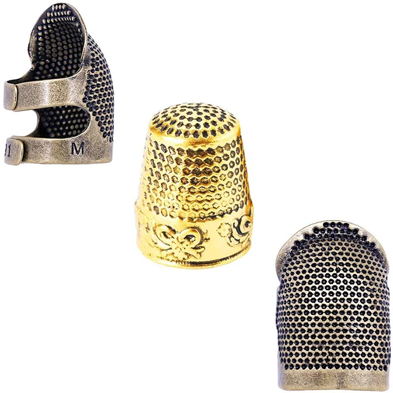 LMDZ 3Pcs Sewing Thimbles Finger Protector Adjustable Fingertip Thimble Metal Shield Protector for Sewing Embroidery Needlework
LMDZ 3Pcs Sewing Thimbles Finger Protector Adjustable Fingertip Thimble Metal Shield Protector for Sewing Embroidery Needlework