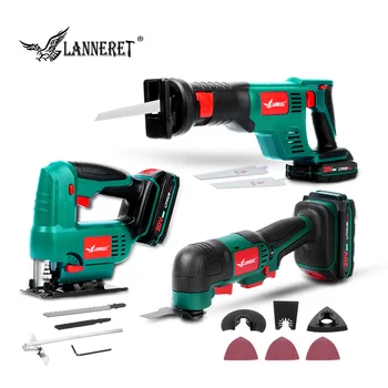 Oscillating Multi-Tool 20V Cordless Jig Saw Tool for Home DIY Renovation Tool 2.0Ah Li-ion Battery with Accessories
Oscillating Multi-Tool 20V Cordless Jig Saw Tool for Home DIY Renovation Tool 2.0Ah Li-ion Battery with Accessories