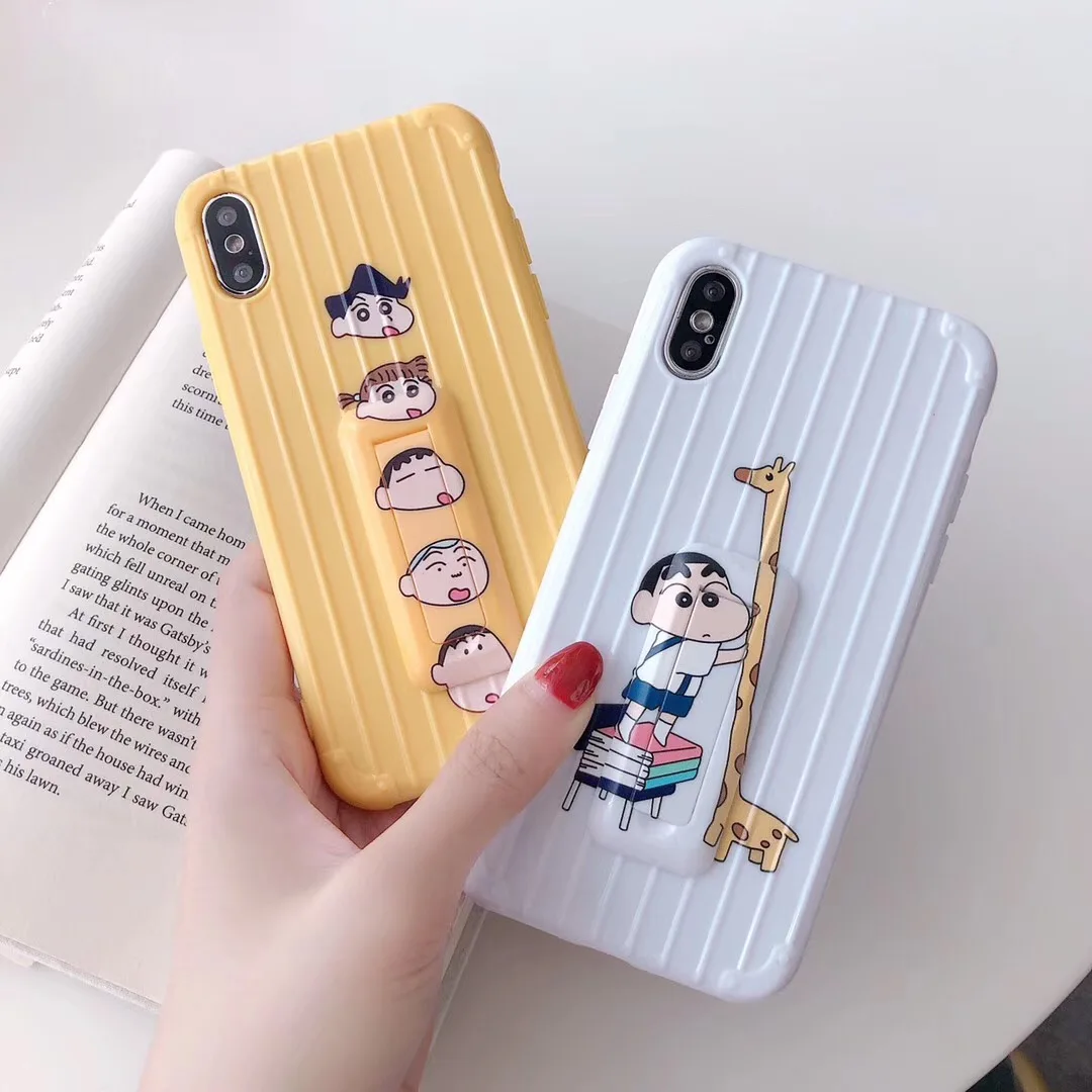 3D cartoon giraffe Crayon Shin-Chans shell for iphone XS MAX XR X 7 8 6Splus travel box + self-adhesive bracket soft back cover
3D cartoon giraffe Crayon Shin-Chans shell for iphone XS MAX XR X 7 8 6Splus travel box + self-adhesive bracket soft back cover