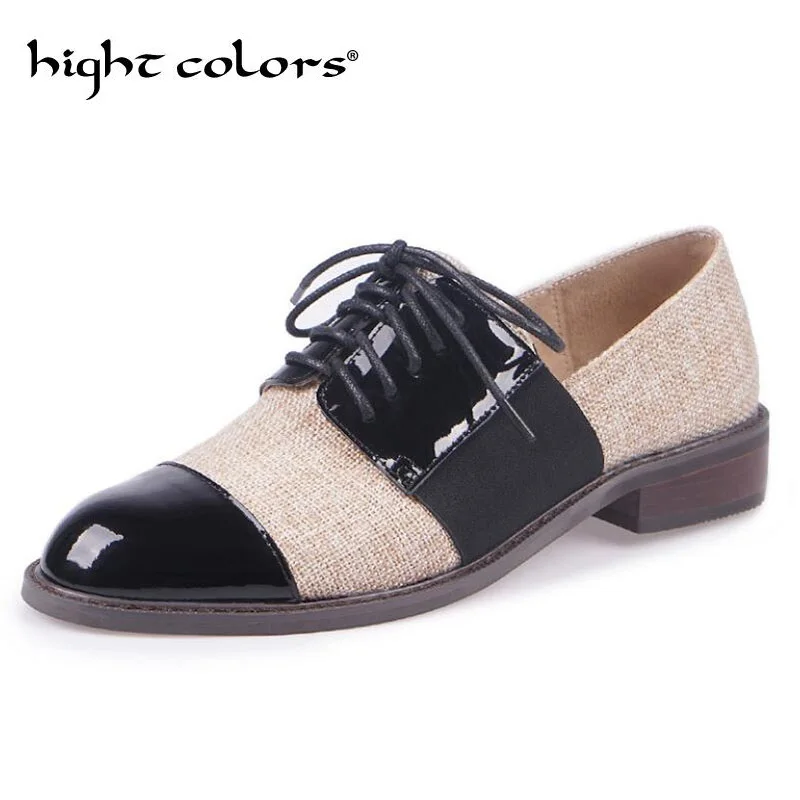 2020 New Small Fragrance Wind Oxford Shoes Flats Mixed Colors Casual Female Shoes Cowhide +linen Round Toe Footwear
2020 New Small Fragrance Wind Oxford Shoes Flats Mixed Colors Casual Female Shoes Cowhide +linen Round Toe Footwear
