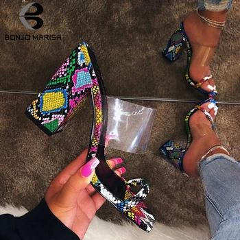 BONJOMARISA New INS Hot Colorful Fretwork Mules Women 2020 Transparent Slides High Heels Slippers Women Party Shoes Woman 37-42
BONJOMARISA New INS Hot Colorful Fretwork Mules Women 2020 Transparent Slides High Heels Slippers Women Party Shoes Woman 37-42