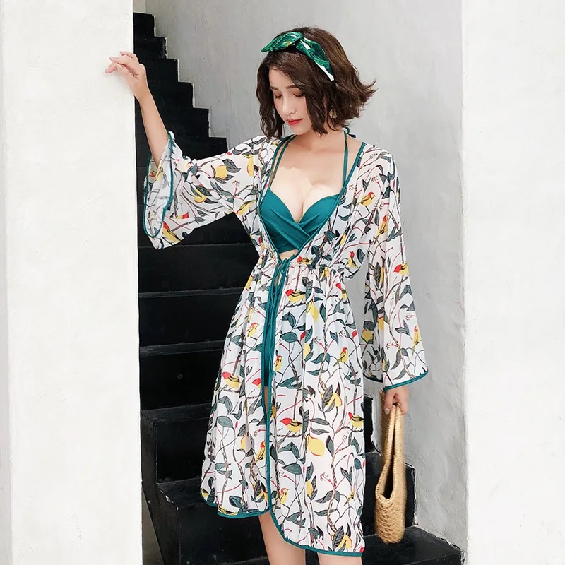 South Korea Swimsuit Women's Three-piece Set Bikini Split Skirt-Conservative Belly Covering Small Bust Gathering Sexy Hot Spring
South Korea Swimsuit Women's Three-piece Set Bikini Split Skirt-Conservative Belly Covering Small Bust Gathering Sexy Hot Spring