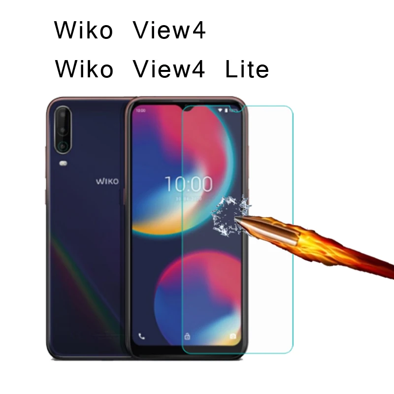 2 шт. закаленное стекло для Wiko View4 Lite защита экрана Взрывозащищенная ЖК пленка