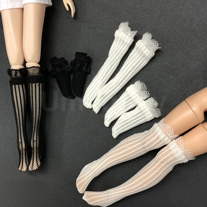 1 пара новых кружевных чулок для кукол Барби Blyth 1/6 BJD аксессуары одежды