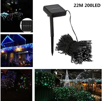 22M 200Led Christmas Tree Garland Houses / Street Garden Waterproof Solar String Fairy Lights Outdoor Valentine's Day Decoration
22M 200Led Christmas Tree Garland Houses / Street Garden Waterproof Solar String Fairy Lights Outdoor Valentine's Day Decoration