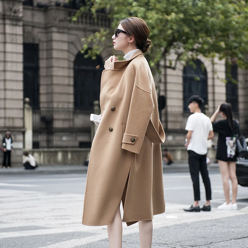 2021 New Arrival Women Cashmere Coat Turn- Down Collar Outwear Double Breasted Wool & Blends
2021 New Arrival Women Cashmere Coat Turn- Down Collar Outwear Double Breasted Wool & Blends