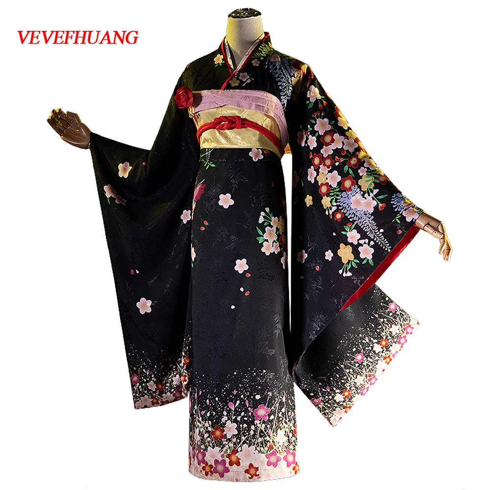 VEVEFHUANG Anime! Bishoujo Mangekyou 5 Renge Black Printing Kimono Gorgeous Uniform Cosplay Costume Halloween Xmas Dance Party
VEVEFHUANG Anime! Bishoujo Mangekyou 5 Renge Black Printing Kimono Gorgeous Uniform Cosplay Costume Halloween Xmas Dance Party