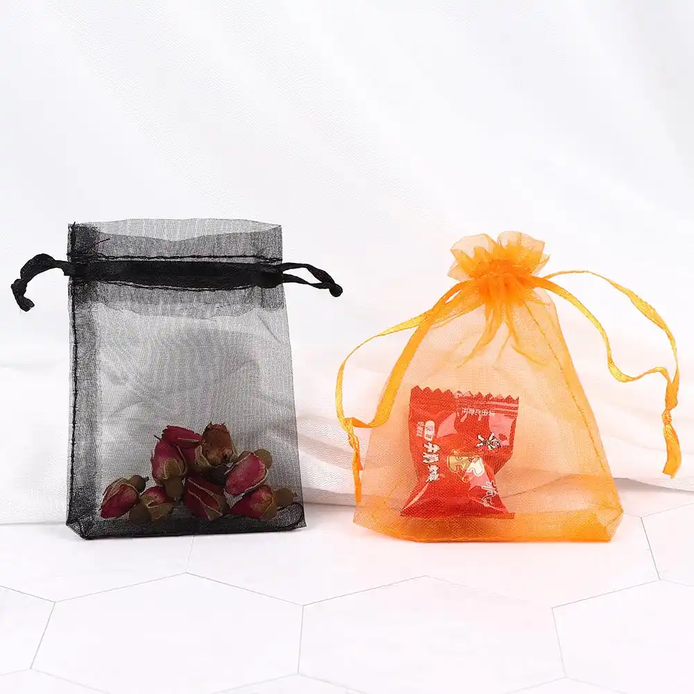 drawable organza bags gift bags jewellery christmas wedding