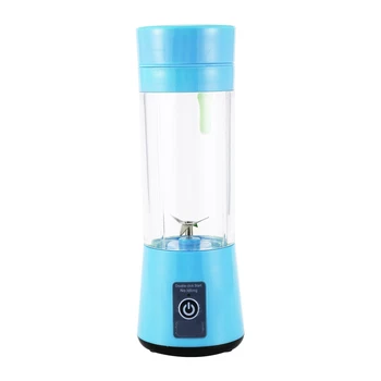 USB Rechargeable, Small Blender Single Serve, Personal Size Blender Handheld Sized Travel Blender Juicer Cup 380Ml Blue 
USB Rechargeable, Small Blender Single Serve, Personal Size Blender Handheld Sized Travel Blender Juicer Cup 380Ml Blue