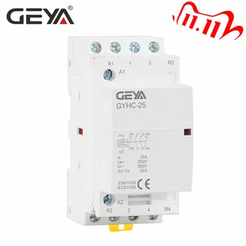 Free Shipping GEYA 4P 16A 20A 25A 4NO or 2NO2NCHousehold Modular AC Contactor DIN Rail Type AC220V Automatic
Free Shipping GEYA 4P 16A 20A 25A 4NO or 2NO2NCHousehold Modular AC Contactor DIN Rail Type AC220V Automatic