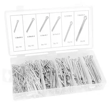 555 Pcs Metal R Type Cotter Pin Card Hairpin Latch Bolt Cotter Pin for Multiple Purposes Split Cotter
555 Pcs Metal R Type Cotter Pin Card Hairpin Latch Bolt Cotter Pin for Multiple Purposes Split Cotter