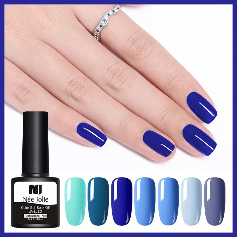 NEE JOLIE Nail Gel Polish Blue Series Color 8ml Gel Polish One-shot Color Nail Varnish Nail Art UV Gel Soak Off UV Polish
NEE JOLIE Nail Gel Polish Blue Series Color 8ml Gel Polish One-shot Color Nail Varnish Nail Art UV Gel Soak Off UV Polish