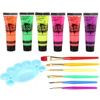 6/7 Colors Face Painting Body Makeup Neon Fluorescent Festival Halloween Cosplay Makeup Kids Face Painting Glow Painted Pigment
6/7 Colors Face Painting Body Makeup Neon Fluorescent Festival Halloween Cosplay Makeup Kids Face Painting Glow Painted Pigment