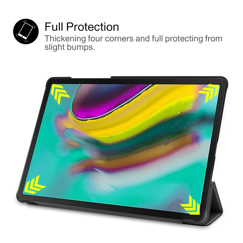 Чехол для Samsung Galaxy Tab S5E умный тонкий кожаный чехол с магнитной складкой и