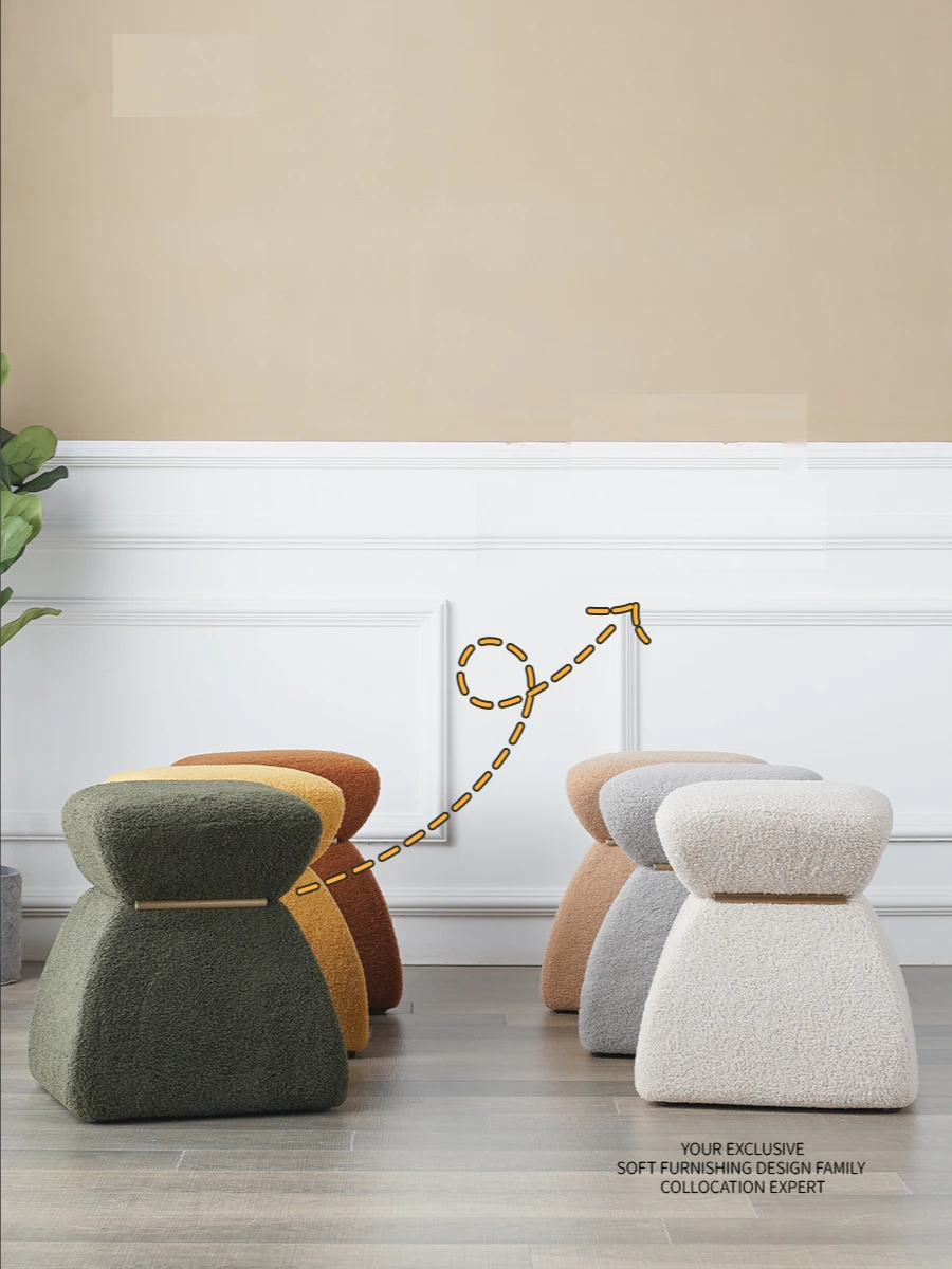 GY Nordic Makeup Stool Light Luxury Modern Minimalist Dressing Stool Bedroom Minimalist Lambswool Designer Stool
GY Nordic Makeup Stool Light Luxury Modern Minimalist Dressing Stool Bedroom Minimalist Lambswool Designer Stool
