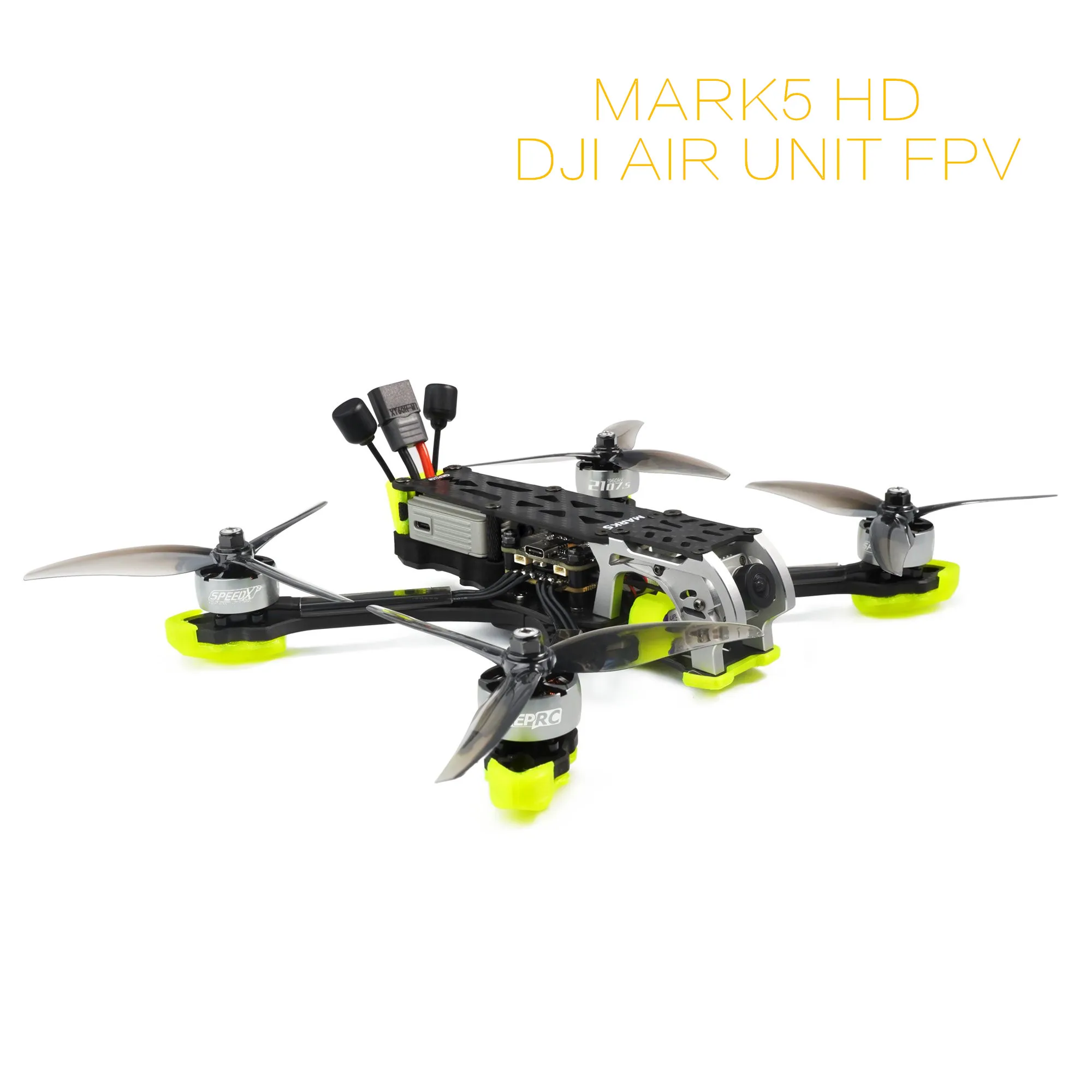 GEPRC MARK5 HD DJI AIR UNIT Freestyle FPV Drone 4S/6S 5Inch SPEEDX2 2107.5 Motor For RC Quadcopter LongRange Drone
GEPRC MARK5 HD DJI AIR UNIT Freestyle FPV Drone 4S/6S 5Inch SPEEDX2 2107.5 Motor For RC Quadcopter LongRange Drone