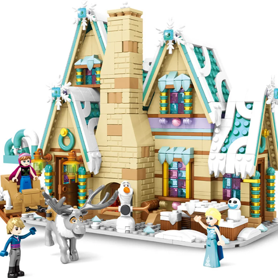 Friends Fairy Princess Queen Anna Elsa Gingerbread House Arendelle Castle Building Blocks Bricks Compatible Legoinglys Girl Toys 
Friends Fairy Princess Queen Anna Elsa Gingerbread House Arendelle Castle Building Blocks Bricks Compatible Legoinglys Girl Toys