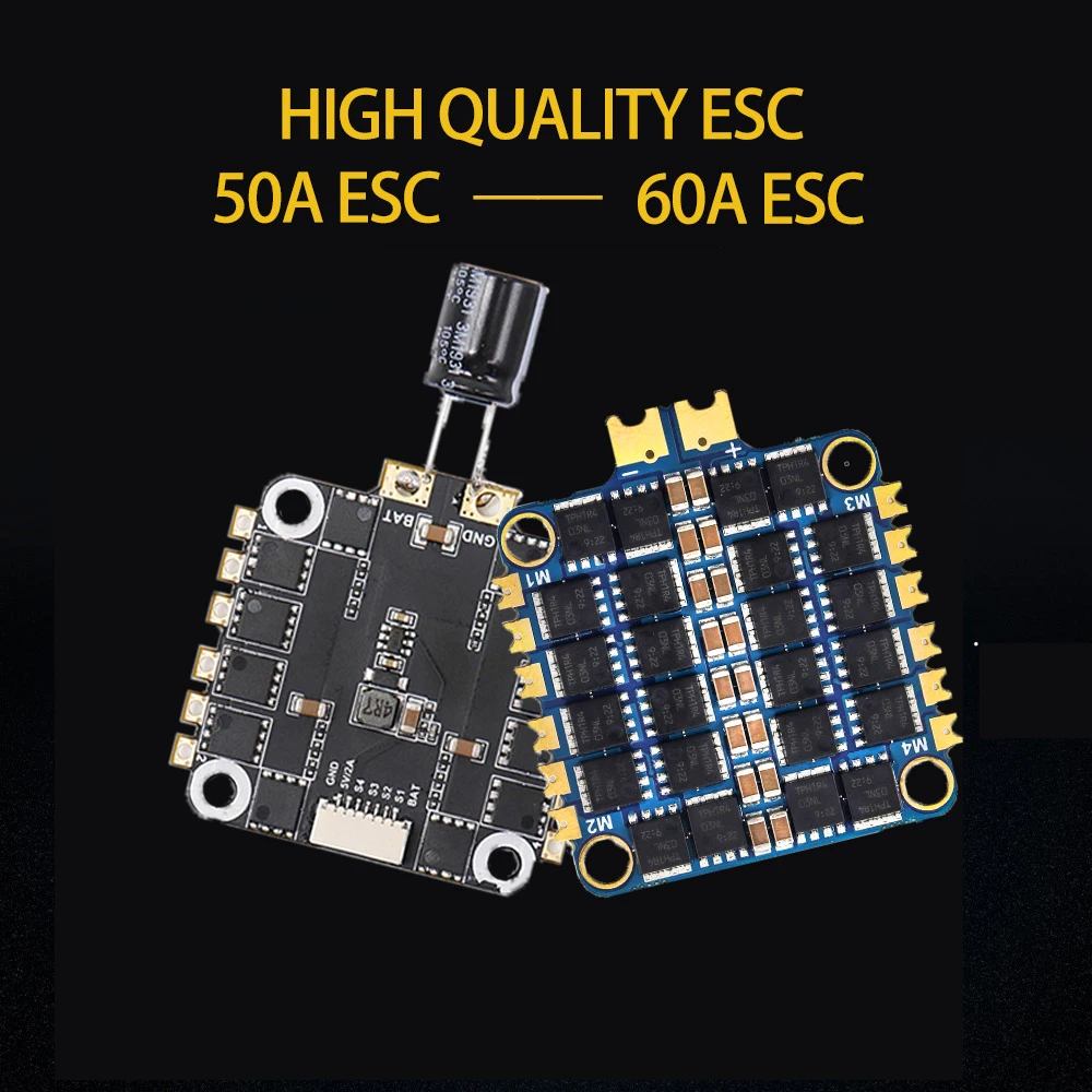 TCMMRC FPV ESC for FPV Racer Spare Part 4 in 1 60A 50a ESC BLHeli_S 3-6S Dshot1200 for RC Racing Drones Quadcopter Accessories
TCMMRC FPV ESC for FPV Racer Spare Part 4 in 1 60A 50a ESC BLHeli_S 3-6S Dshot1200 for RC Racing Drones Quadcopter Accessories